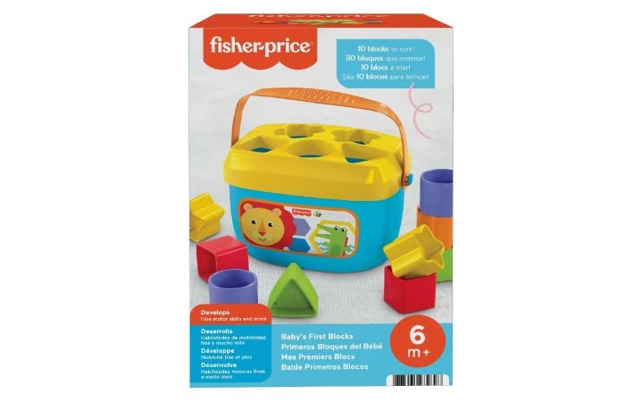 Fisher Price Baby's Eerste Blokken Speelset 3 Fisher Price Baby's Eerste Blokken Speelset - Afbeelding 3