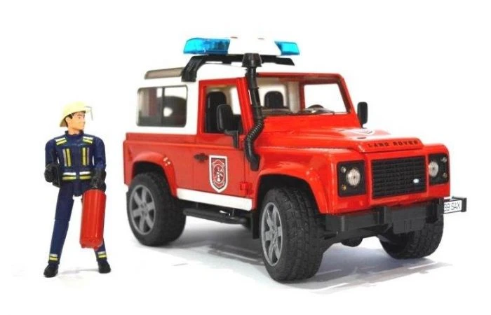 Bruder 2596 Land Rover Brandweerauto Met Speelfiguur 2 Bruder 2596 Land Rover Brandweerauto Met Speelfiguur - Afbeelding 2