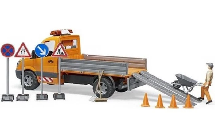 Bruder 2677 Mercedes-Benz Sprinter Wegenbouw Auto 3 Bruder 2677 Mercedes-Benz Sprinter Wegenbouw Auto - Afbeelding 3