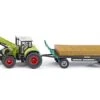 Siku 1946 Tractor Met Rechthoekige Balengrijper En Aanhangwagen