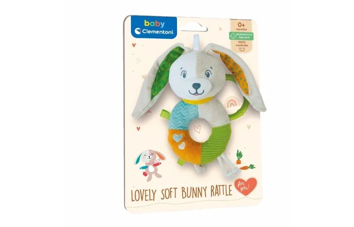 Clementoni Baby Zachte Bijtring Konijn 3 Clementoni Baby Zachte Bijtring Konijn - Afbeelding 3