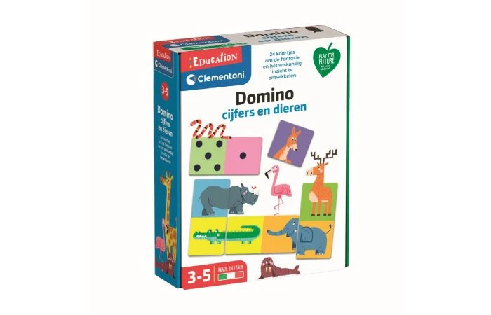 Clementoni Leerspel Dieren Domino 3 Clementoni Leerspel Dieren Domino - Afbeelding 3