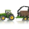 Siku 1954 John Deere Met Aanhanger Houttransport 1:50
