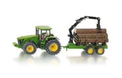Siku 1954 John Deere Met Aanhanger Houttransport 1:50