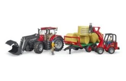 Bruder 3198 Case IH Optum 3 CVX Met Voorlader, Balenwagen -Trendy Speelgoedwinkel 3198 4