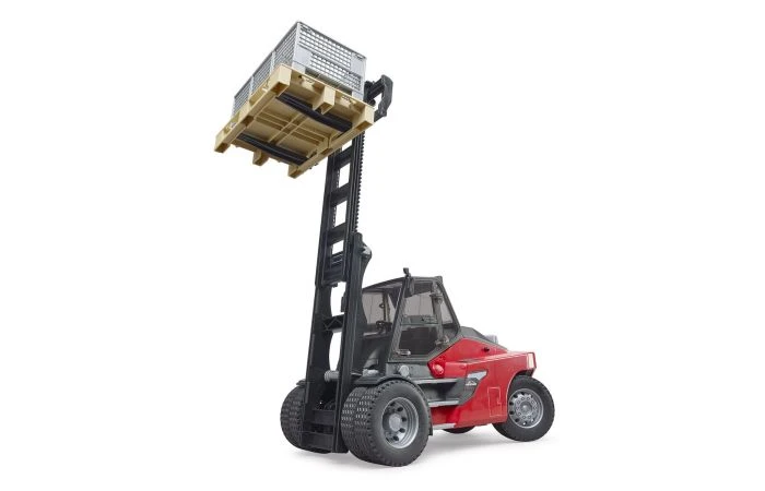 Bruder Linde HT160 Met Pallet En 3 Pallet Boxen 3 Bruder Linde HT160 Met Pallet En 3 Pallet Boxen - Afbeelding 3