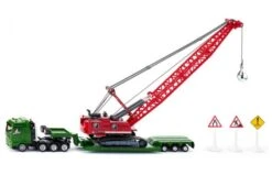 Siku Zwaar Transport Met Kabelgraafmachine En Begeleidingsvoertuig