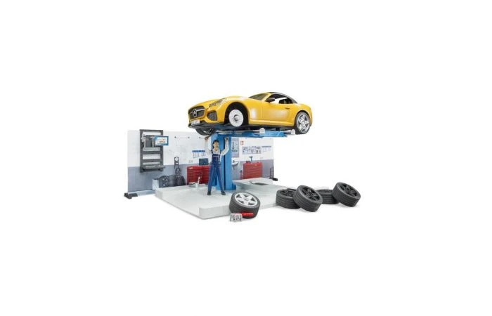 Bruder 62110 Auto Service Werkplaats 3 Bruder 62110 Auto Service Werkplaats - Afbeelding 3