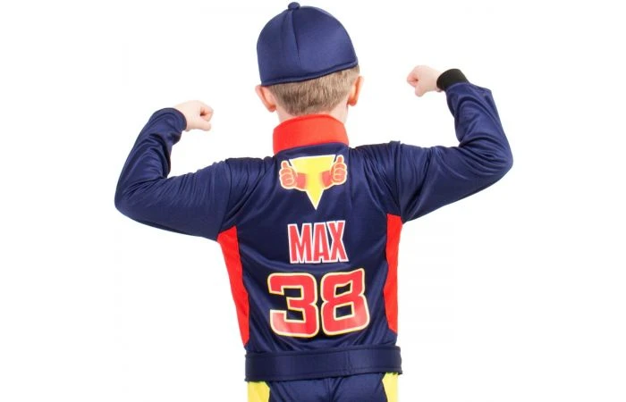 Verkleedset Race Outfit Max Met Pet - Maat M 3 Verkleedset Race Outfit Max Met Pet - Maat M - Afbeelding 3