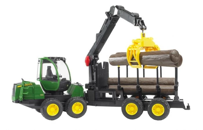 Bruder 2133 John Deere 1210E Bosbouw Tractor Met Vier Boomstammen 1 Bruder 2133 John Deere 1210E Bosbouw Tractor Met Vier Boomstammen