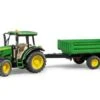 Bruder John Deere Tractor 5115 M + KieptrailerBF2108