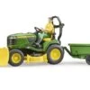 Bruder 62104 John Deere Zitmaaier Met Tuinman En Accessoires