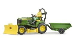 Bruder 62104 John Deere Zitmaaier Met Tuinman En Accessoires