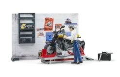 Bruder 62102 Motorfiets Service Scrambler Ducati Full Throttle -Trendy Speelgoedwinkel roze 4