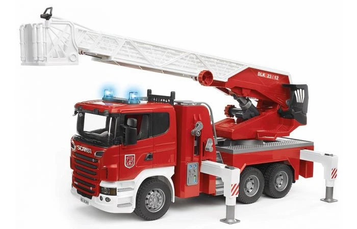 Bruder 3590 Scania R-Serie Brandweer Met Spuit En Sirene 8 Bruder 3590 Scania R-Serie Brandweer Met Spuit En Sirene - Afbeelding 8